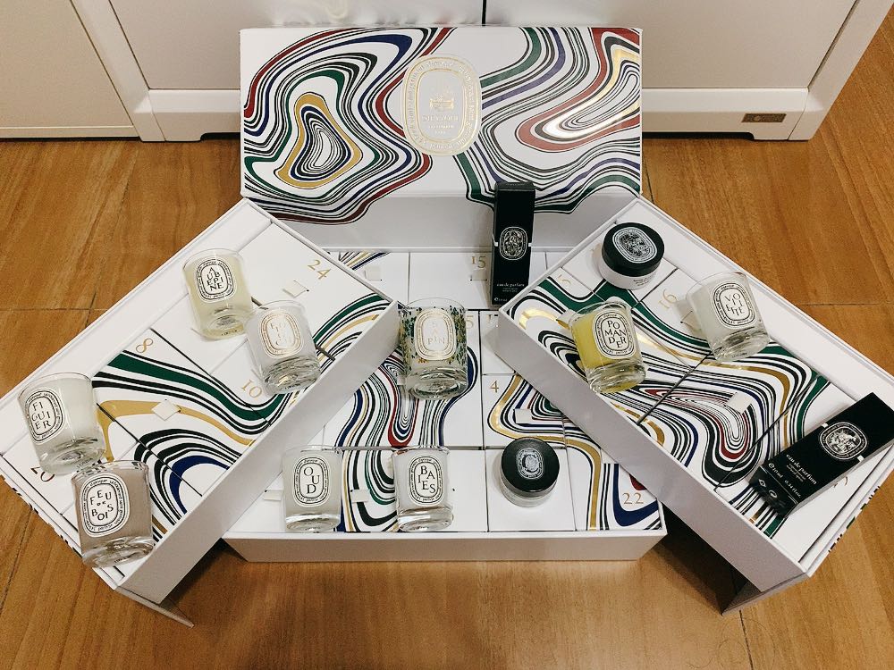 現貨diptyque advent calendar 2021, 美容＆化妝品, 健康及美容 香水＆香體噴霧 Carousell