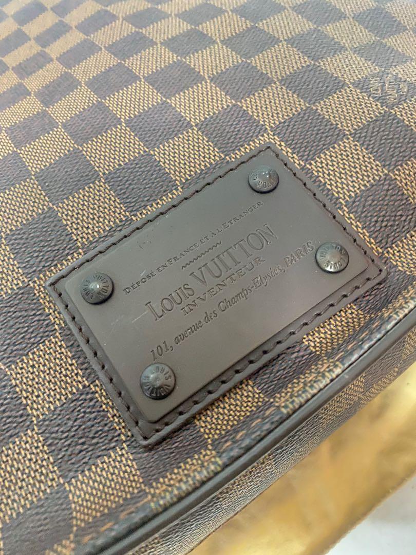 Louis Vuitton Discontinued Damier Ebene Santa Monica Crossbody Camera Box 29lk37s