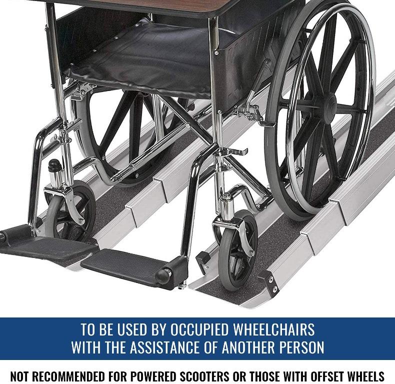 DMI Portable Wheelchair Ramp for Home, Van, Steps, Adjustable