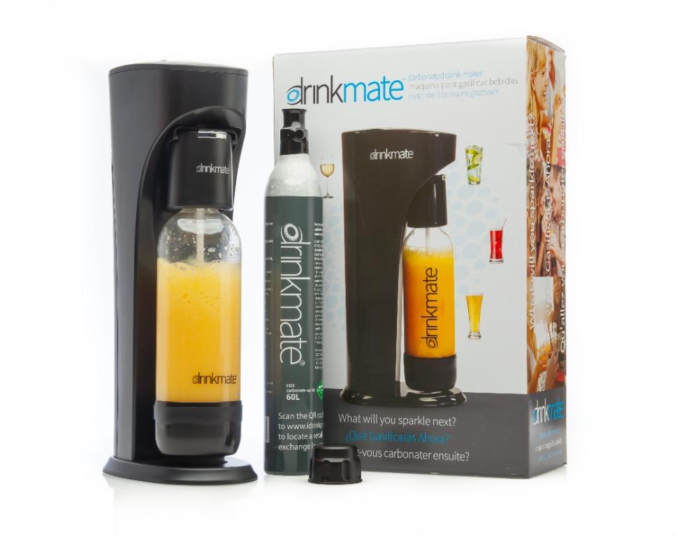 Drinkmate Black Soda & Sparkling Water Maker (Sodastream Cylinder