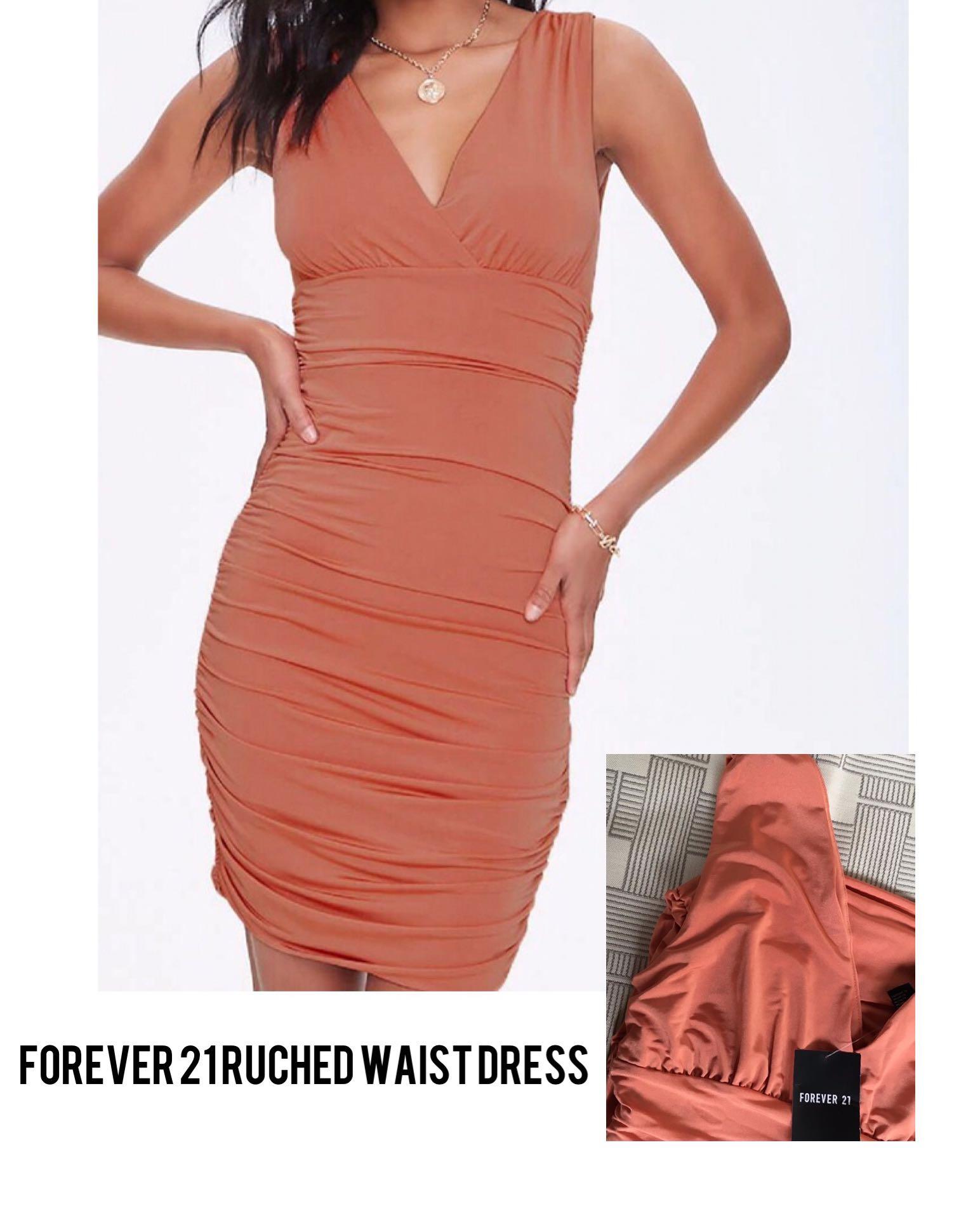 Forever 21 Ruched Waist Party Casual 