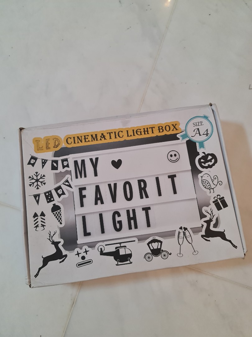 Free LED Cinematic Lightbox. Works 100, Hobbies & Toys, Stationery