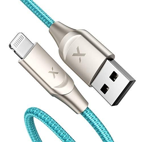 Lightning Cable 6 Foot,2 Pack Long Durable Braided,6 feet Nylon Metal Connector Phone Charging Cord Compatible with iPhone X/XS Max/XR/8 Plus/7/6/5/SE Apple MFi Certified iPad iPhone Charger 6ft 