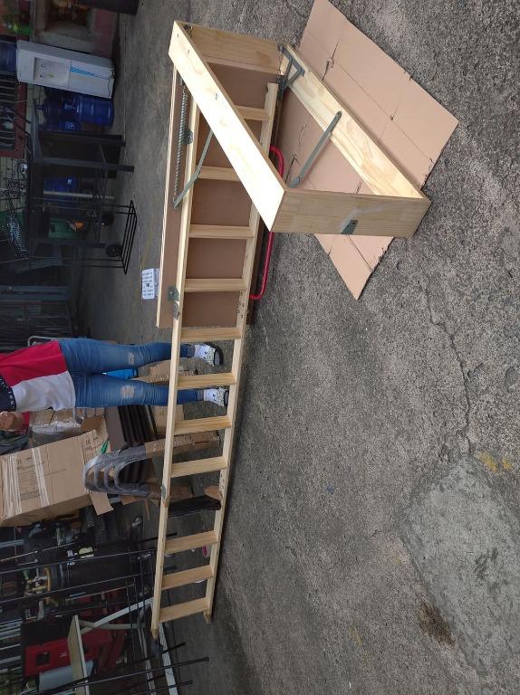 Gorilla Wooden Attic Ladder 3.05M, Furniture & Home Living, Home