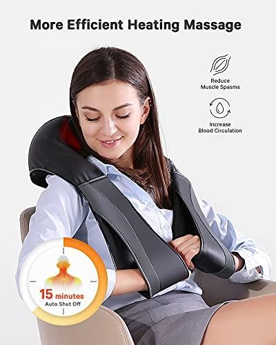H1224 MaxKare Shiatsu Neck Shoulder Massager Electric Back Massage
