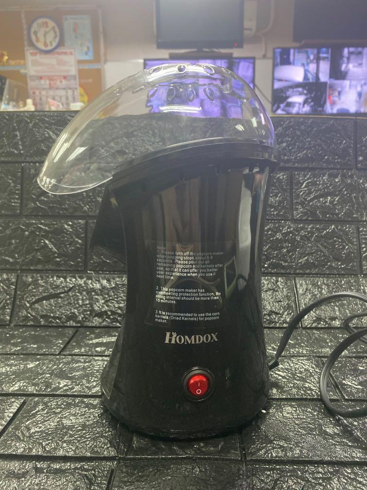 Homdox Popcorn Maker (Category: Other Kitchen Appliances) located in Pasay City. Submitted by meostore (Listing ID 1121888974, Image 2). Description: Item is in excellent condition, item is 110 volts and needs transformer to work. No issue at all. With box; pm for more details.