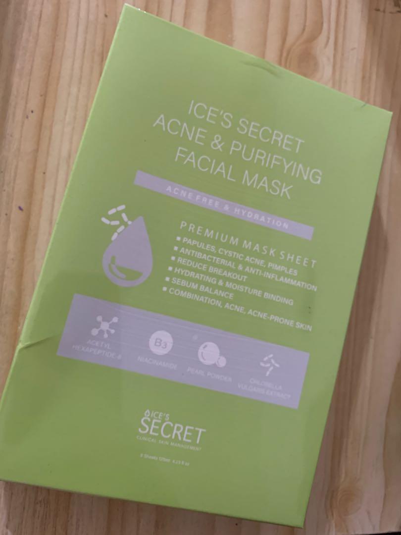 Ice Secret Acne & Purifying Mask, Beauty & Personal Care, Face, Face