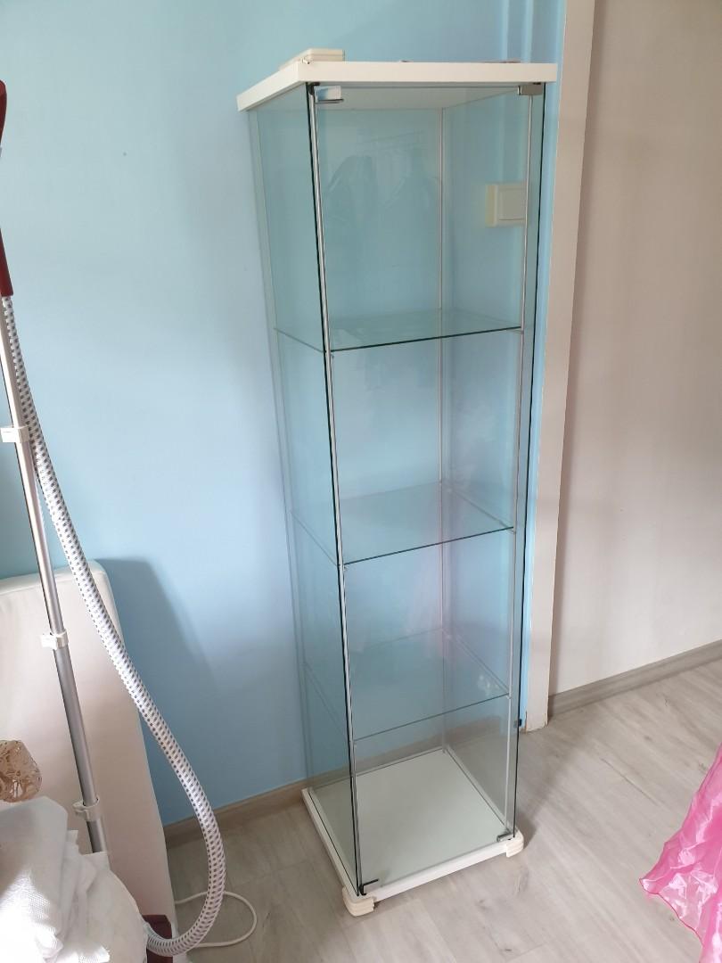 IKEA DETOLF Glassdoor white 43x163 cm, Furniture & Home