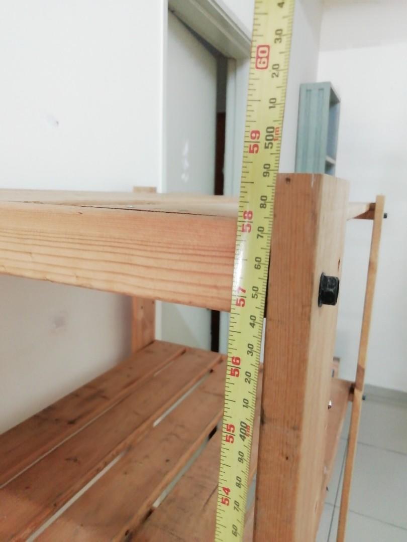 IKEA Solid Wood Storage rack (Old wood solid than selling at IKEA store