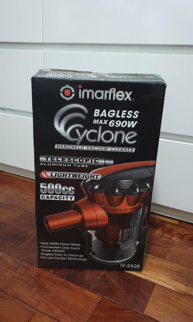 IMARFLEX BAGLESS CYCLONE HANDHELD VACUUM CLEANER, TV & Home Appliances