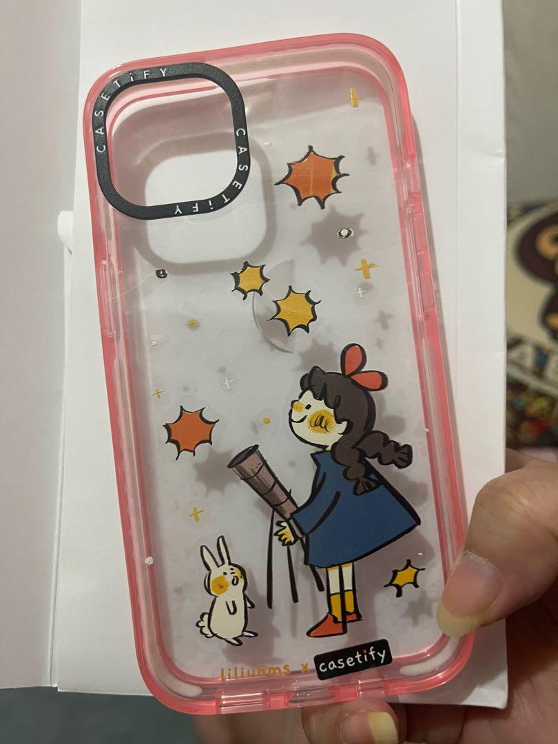 iPhone 13 casetify Pink liliuhms, 手提電話, 電話＆平板電腦裝飾, 手機套及手機殻 Carousell