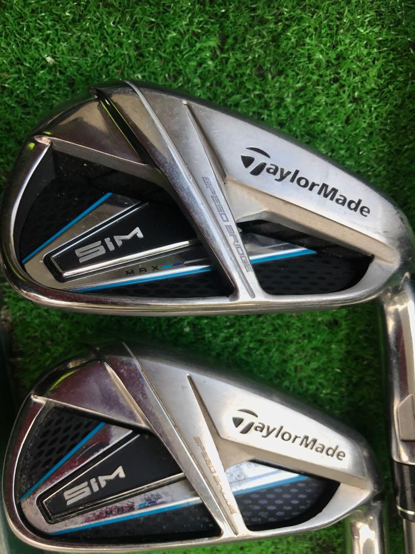 Iron Set Taylormade SIM Max graphite Shaft, Sports Equipment, Sports