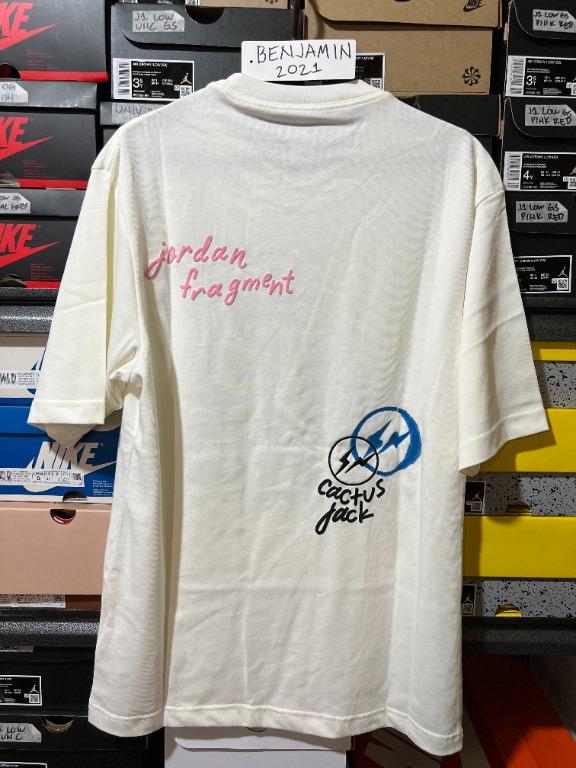 Jordan Fragment Cactus Jack shirt, Men's Fashion, Tops & Sets, Tshirts &  Polo Shirts on Carousell