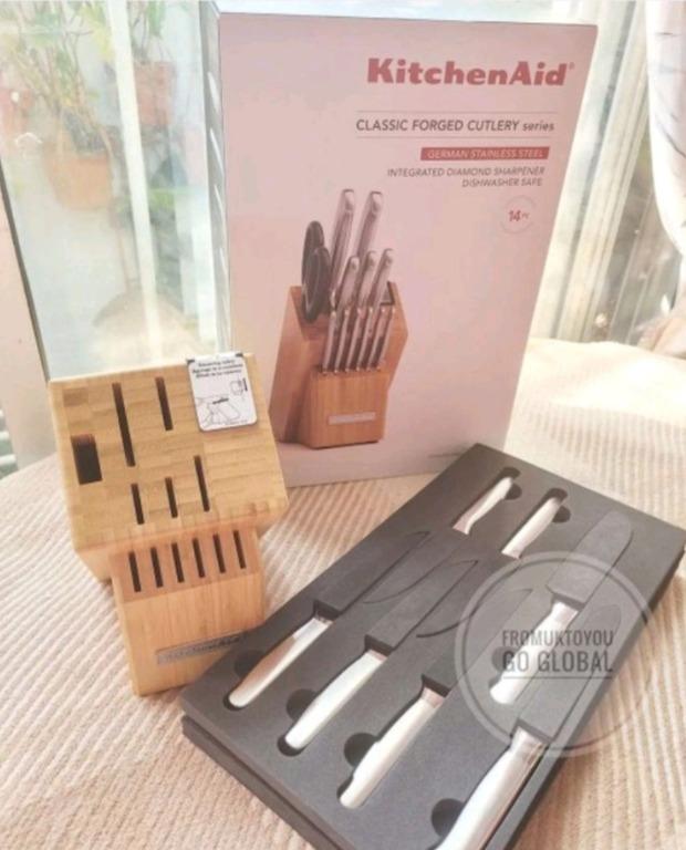Kitchenaid 14 piece knife set top