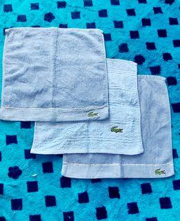 Lacoste Small Face Towel Bundle