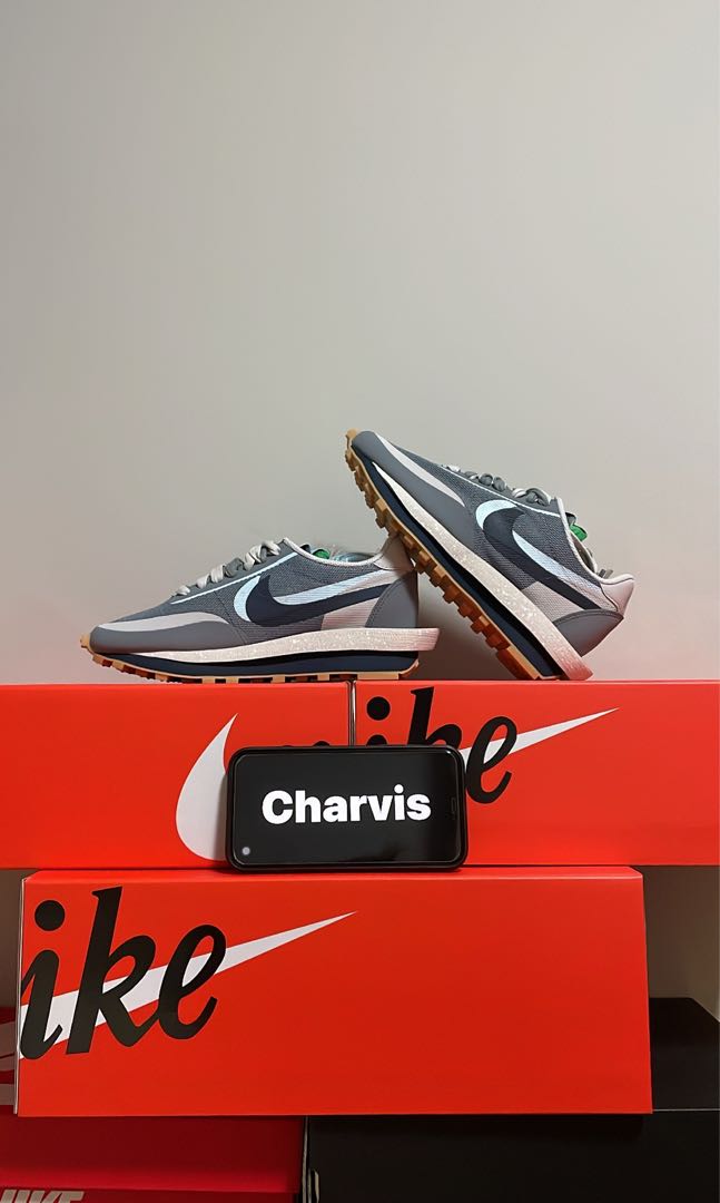 ld waffle sacai clot cool grey