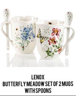 Lenox Butterfly Meadow, Set of 2 with spoon