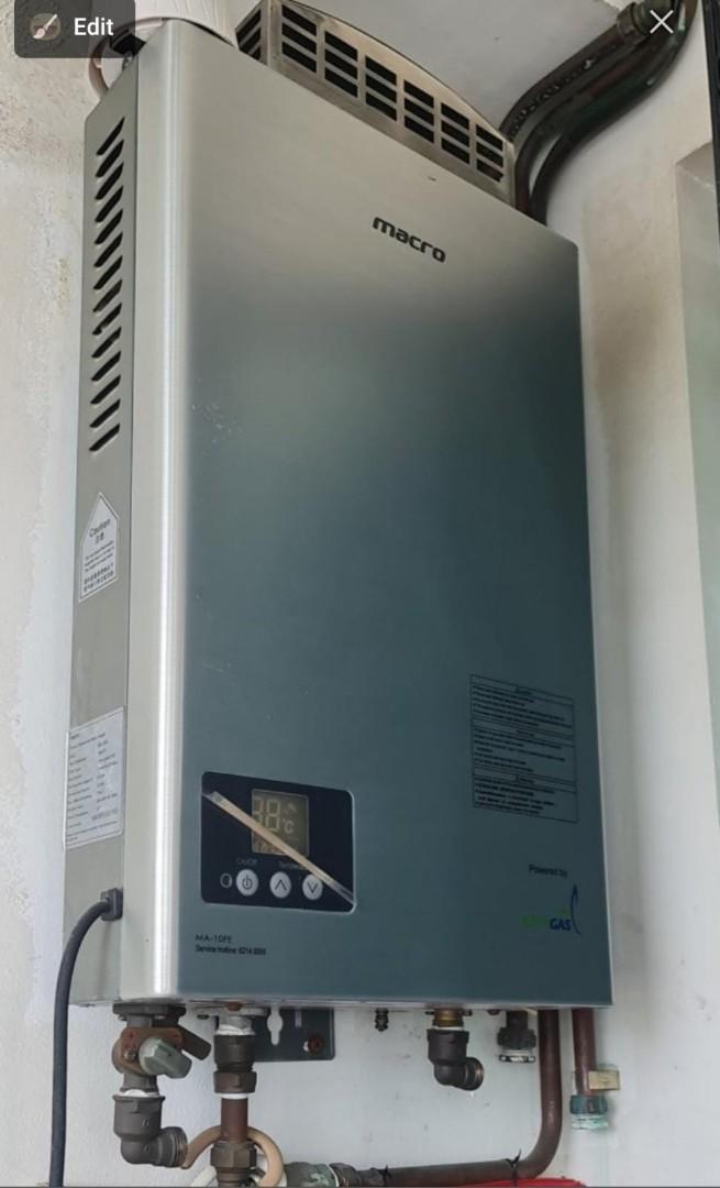 Macro Water Heater MA-10FE, TV u0026 Home Appliances, Water Heater u0026 Instant  Showers on Carousell