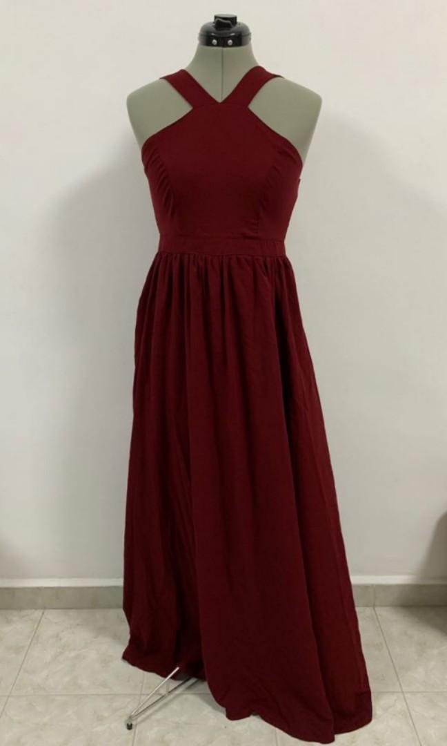 cheap maroon dresses