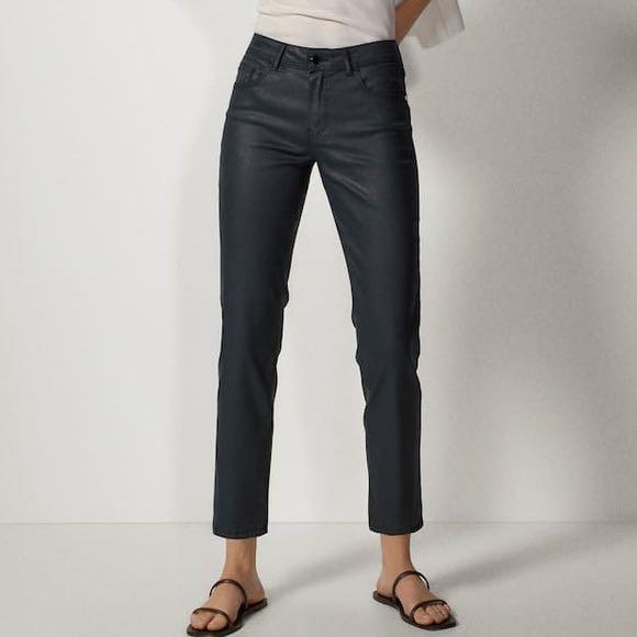 Massimo dutti coated jeans outlet
