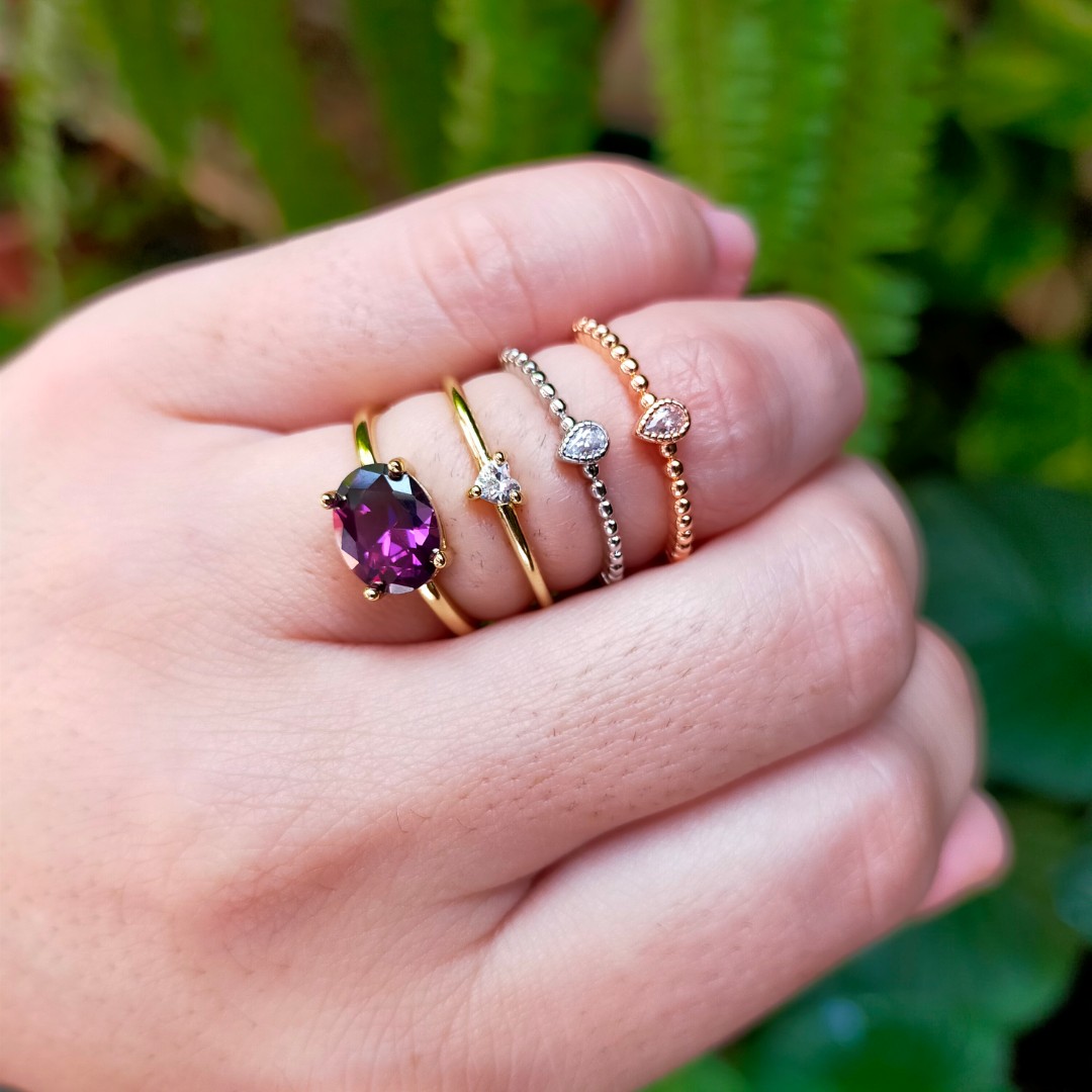 Minimalist Stacking rings, Women's Fashion, Jewelry & Organizers, Rings