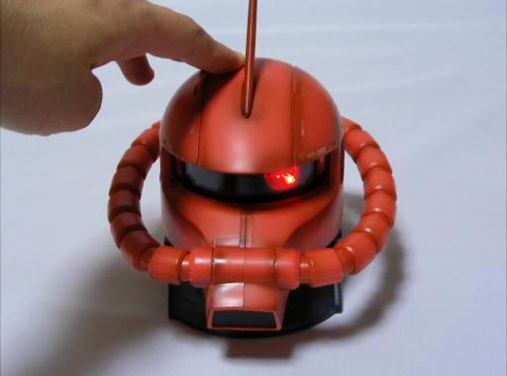 Ms 06s Zaku Ii Char Aznable Custom Head Projector Clock Rx 78 2 Gundam Hobbies Toys Toys Games On Carousell