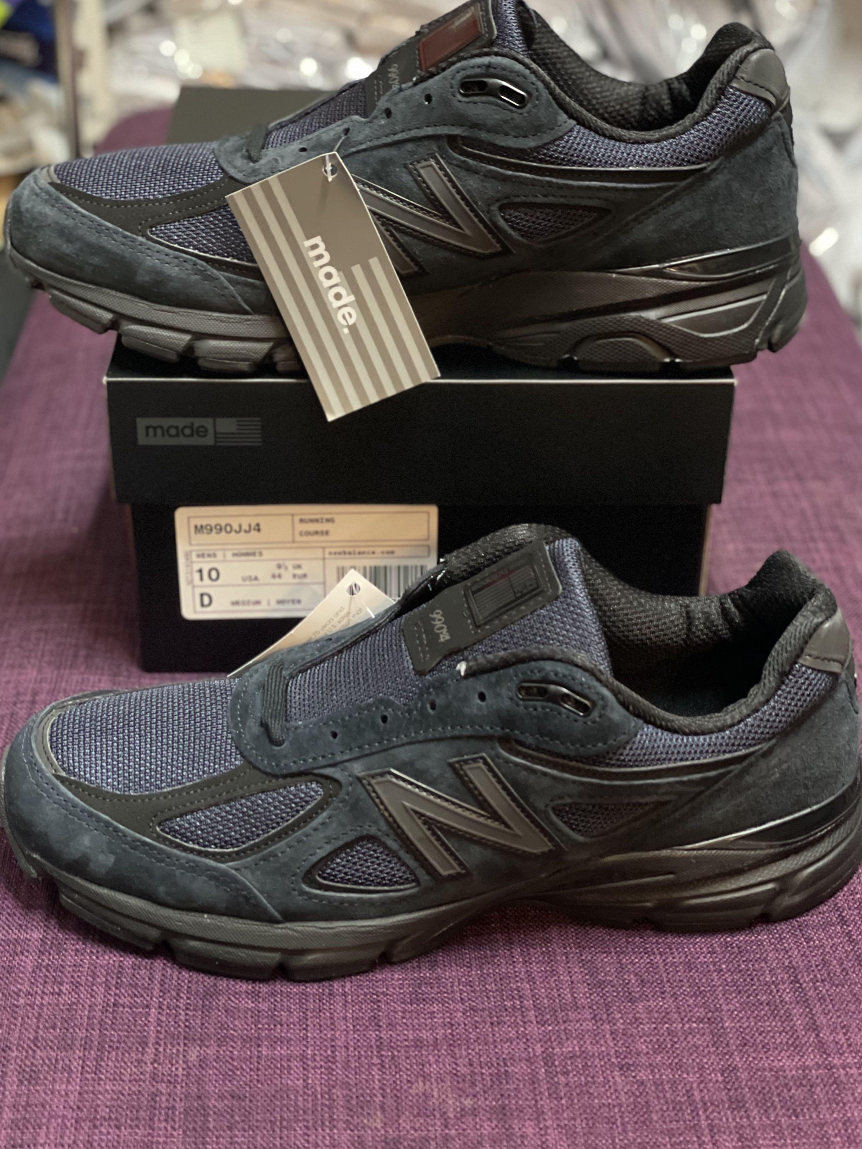 New Balance 990v4 JJJJound Navy US10 EU44, 男裝, 鞋, 波鞋- Carousell