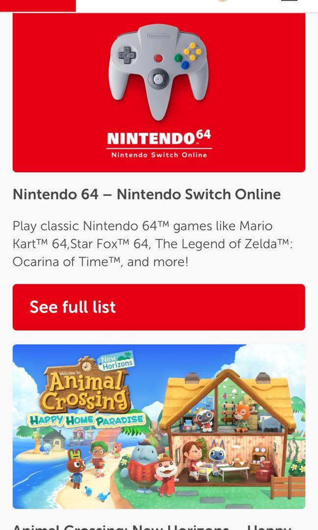 NEW Nintendo Switch Online + Expansion Pack (N64 and Sega Genesis