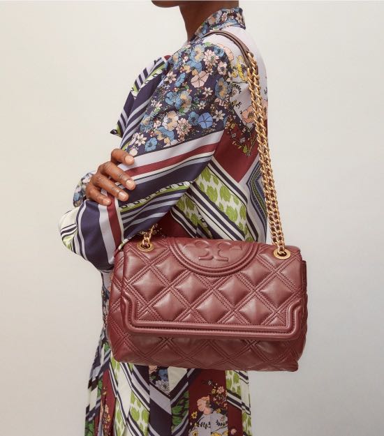 Tory burch fleming burgundy 2025