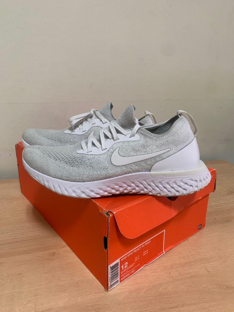 Epic react flyknit triple white new arrivals