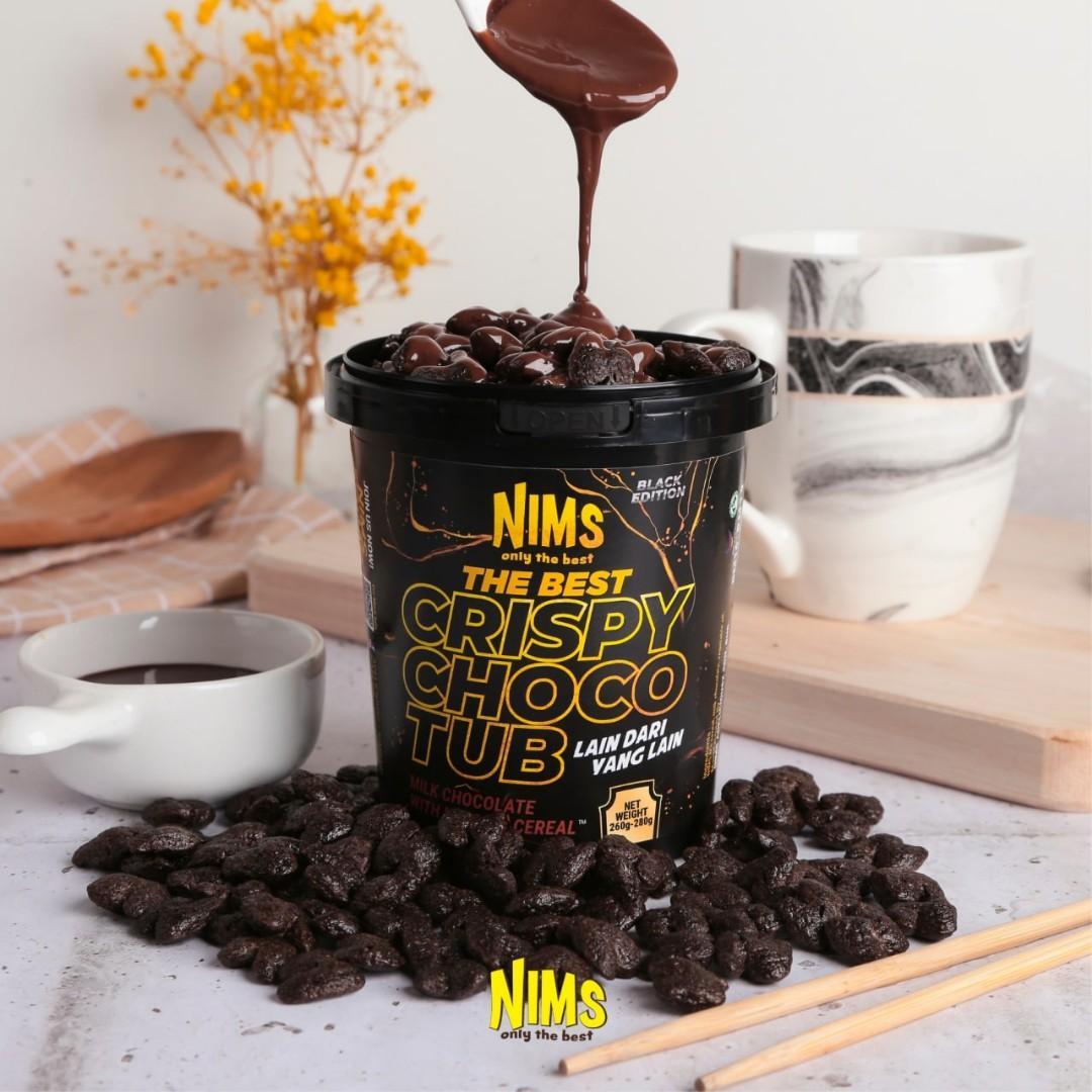 Nims Crispy Choco Tub 7 Flavours Delicious Chocolate Crunchy Indulgent  Snack Yummy Tasty