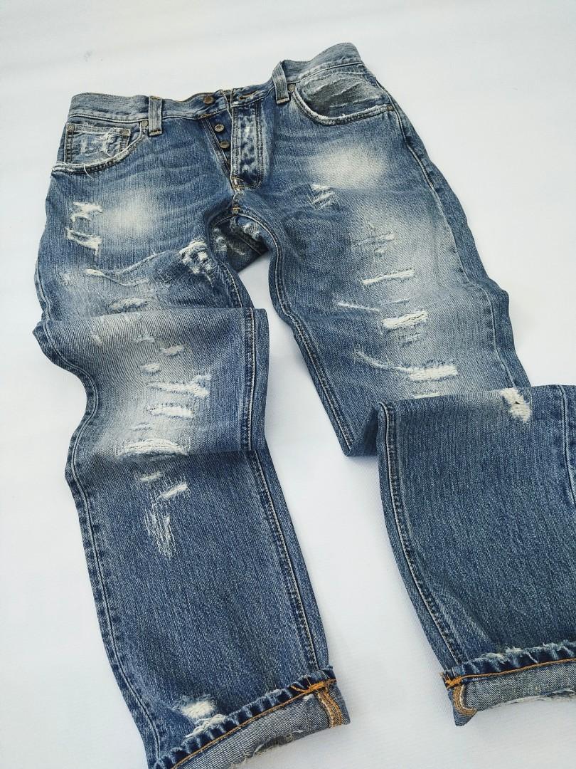 Nudie shop distressed jeans
