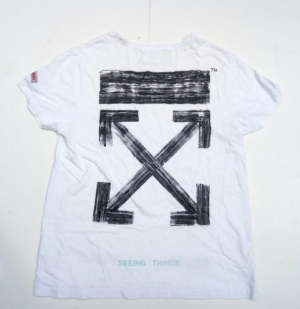 Off white brushed arrows tee online