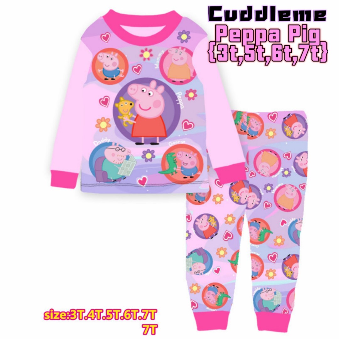 Peppa Pig pajamas Babies Kids Babies Kids Fashion on Carousell