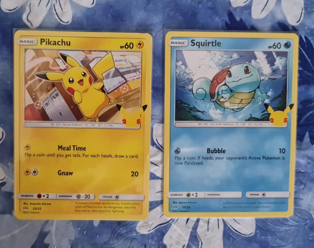 Pokemon 25th Anniversary Mcdonald TCG non holo, Hobbies & Toys, Toys &  Games on Carousell
