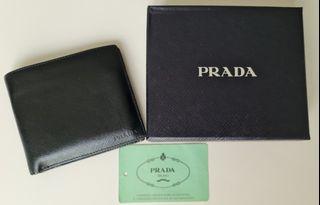 PRADA Saffiano Nero Men's Wallet