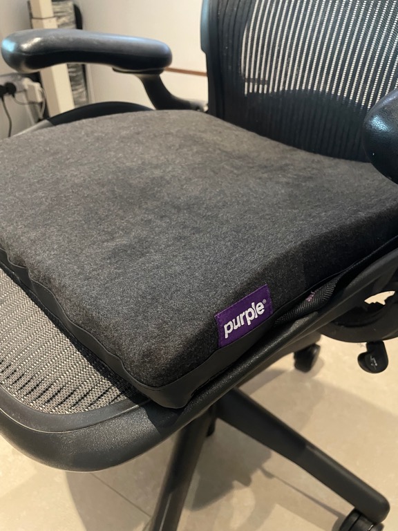 Purple Double Cushion for Office Chair, Furniture & Home Living