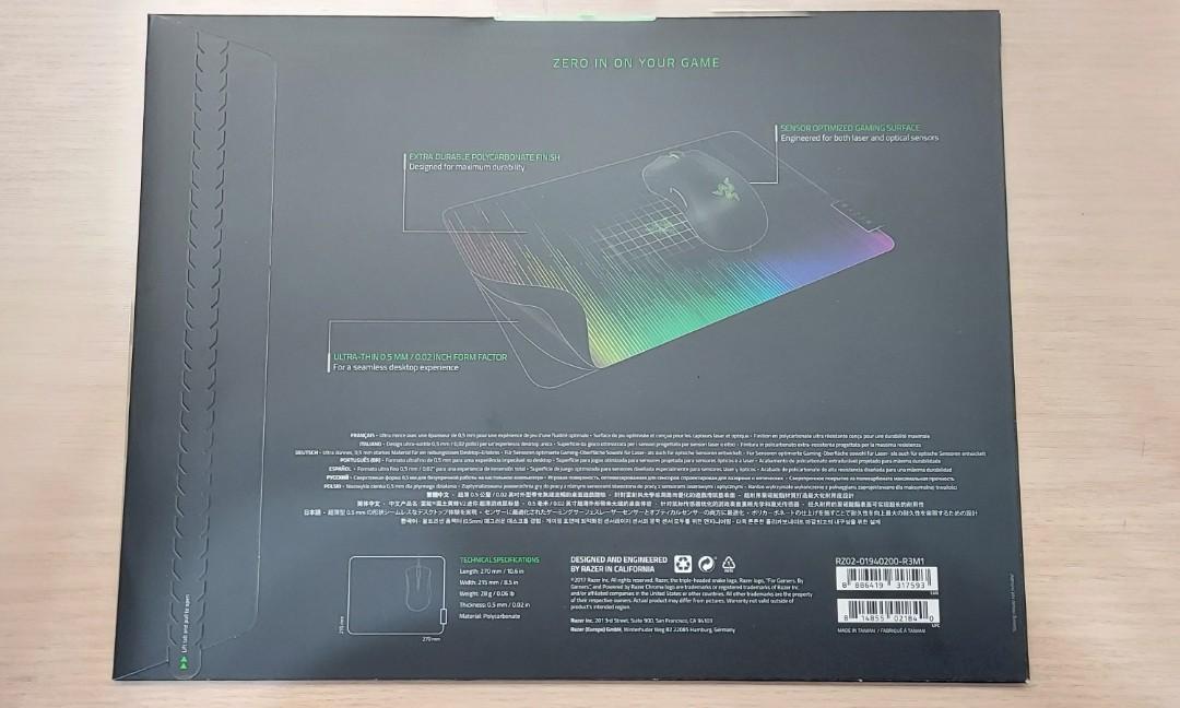 Razer Sphex v2 mini gaming mouse pad, Computers & Tech, Parts
