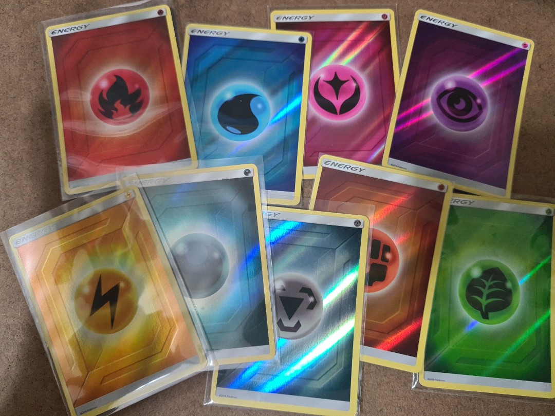 Reverse holo energy card set, Hobbies & Toys, Toys & Games on Carousell