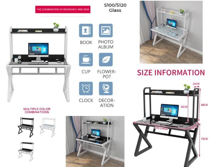【SG STOCK | Free Delivery】Excel Life Modern Tempered Glass Computer ...