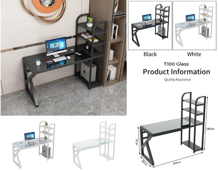 【SG STOCK | Free Delivery】Excel Life Modern Tempered Glass Computer ...
