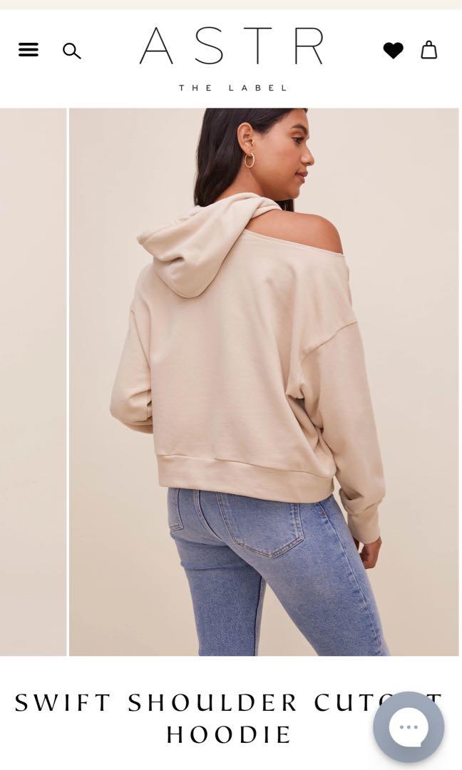 SHOULDER CUTOUT HOODIE