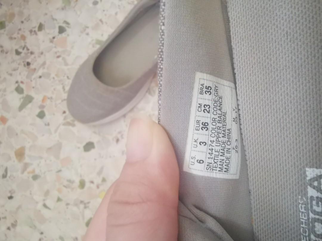 Skechers Goga Max Grey Women s Fashion Footwear Flats on Carousell
