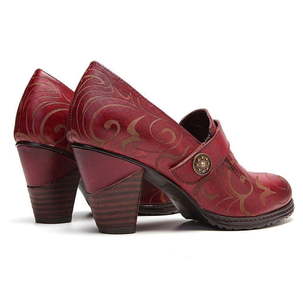 SOCOFY women leather shoes handmade Size 5, Women's Fashion, Footwear,  Sneakers on Carousell