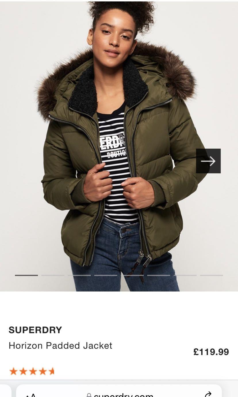 superdry horizon padded jacket