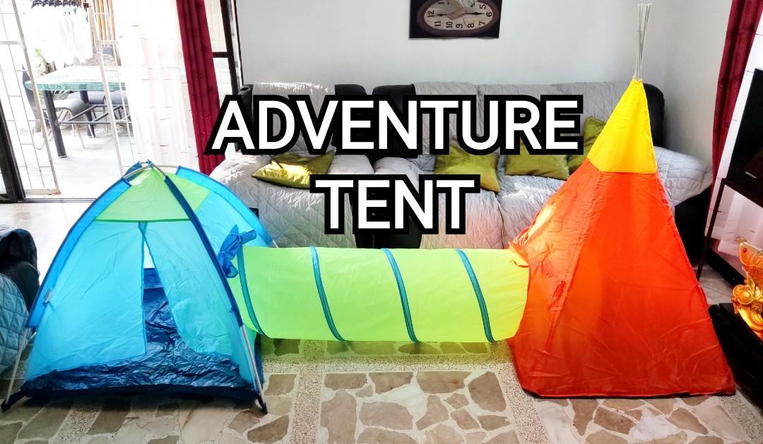 Swing Slide Climb Adventure Tent, Hobbies & Toys, Toys & Games on Carousell