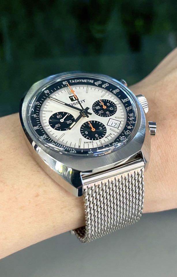 Limited Edition Swiss Panda Watch Tissot Heritage 43mm automatic chronograph Daytona Racing