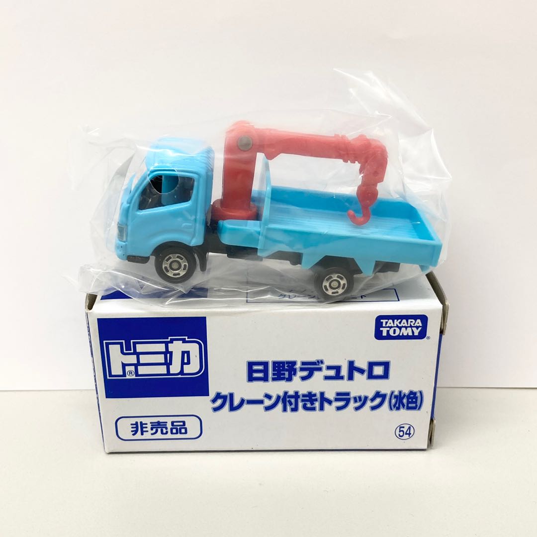 非売品 Tomica No 37 Hino Dutro 日野粉藍色工程車吊車貨車 興趣及遊戲 玩具 遊戲類 Carousell