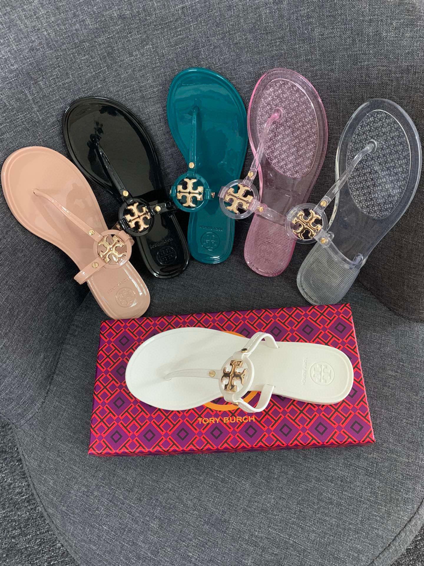 Tory burch plastic sandals new arrivals