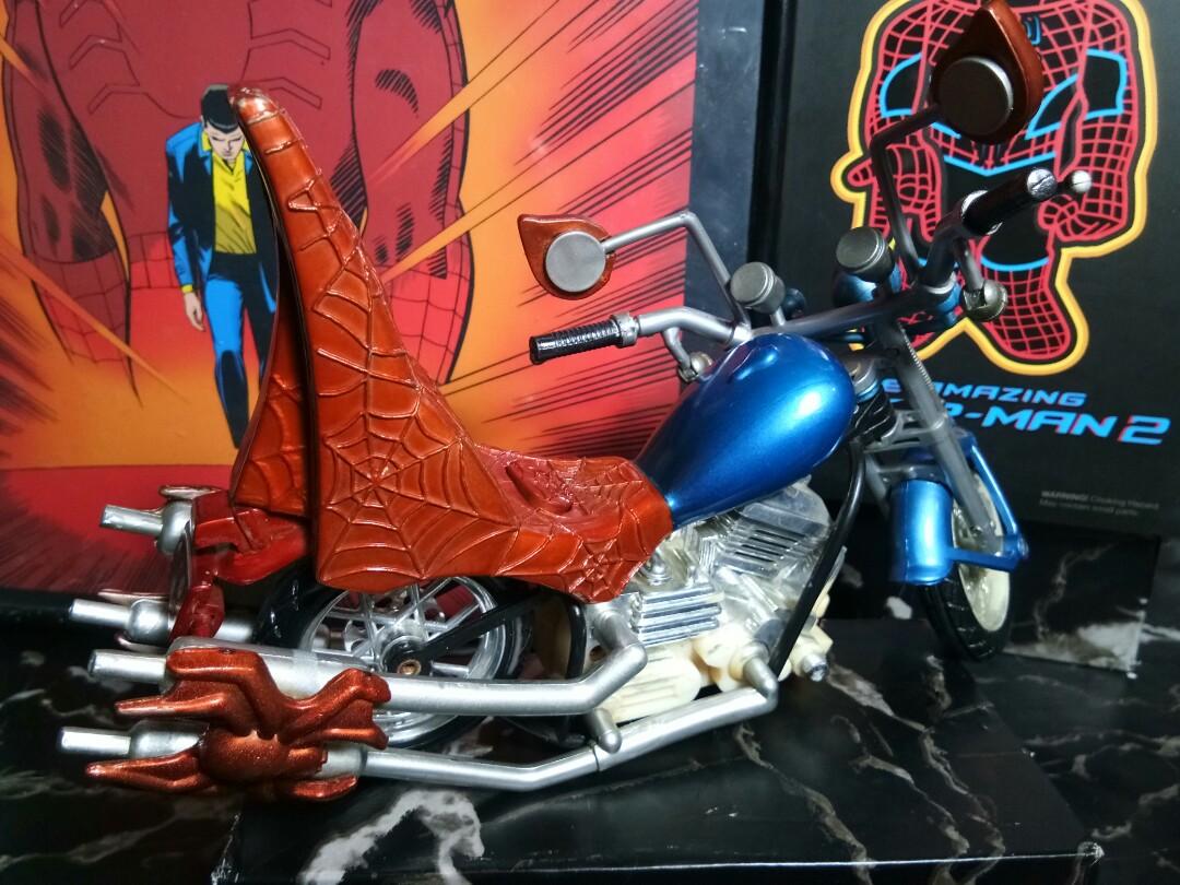 Marvel Spider-Man Blue Web Cycle Motorcycle, 2004 Toy Biz